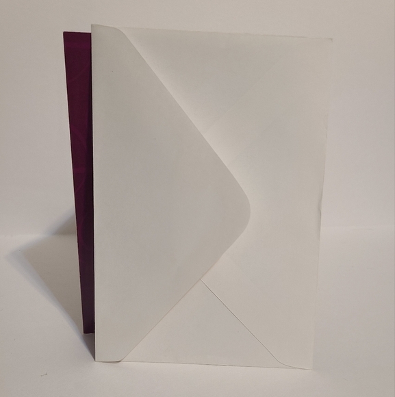 𝅺VINTAGE Sympathy Purple Floral Card - Picture 5 of 5